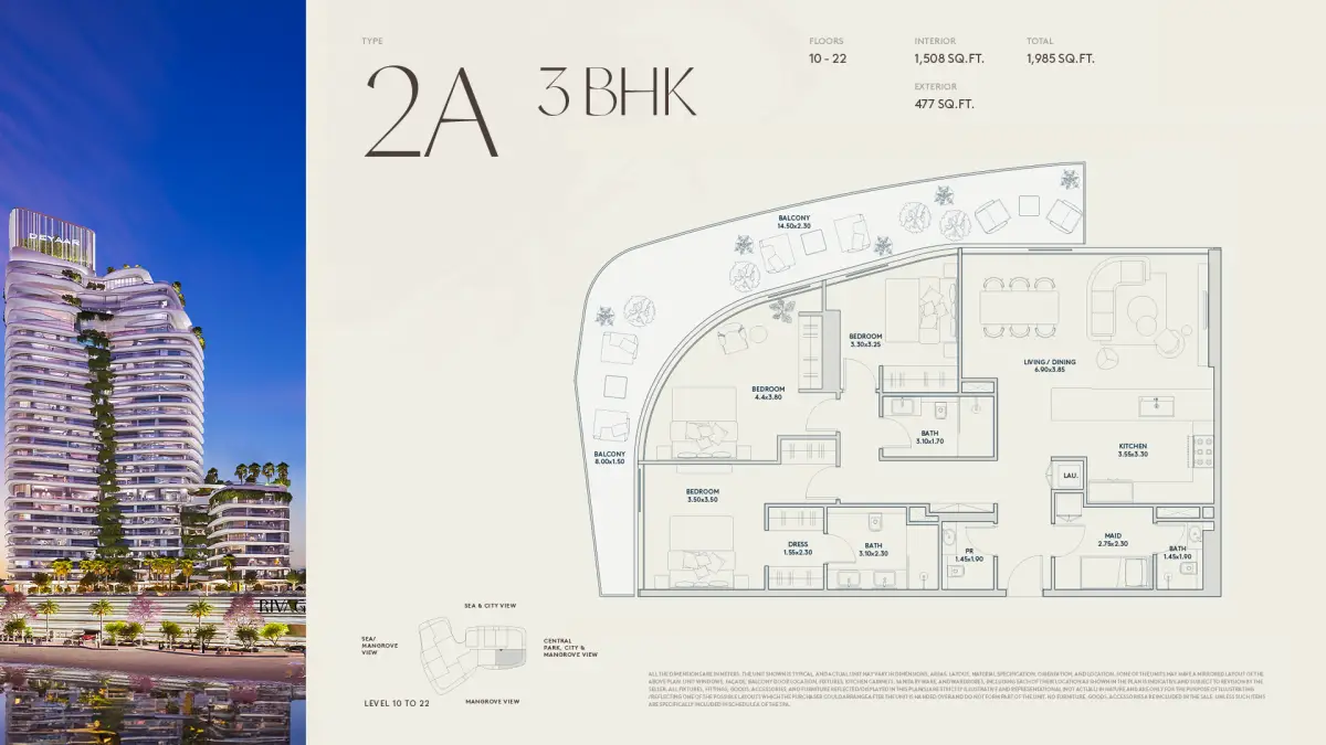 3 BR - Type A